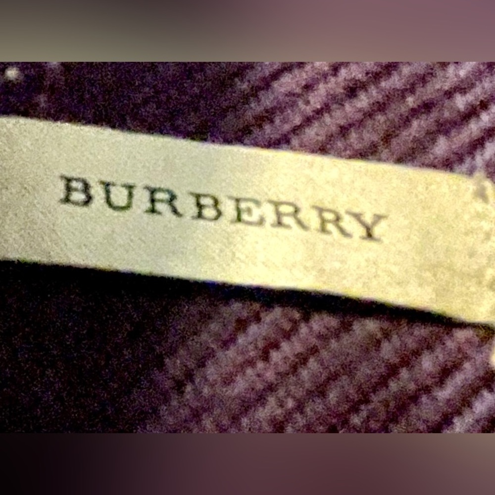 Burberry Merino Wool Reversible Cape Viola Check Horseferry Road London - Picture 9 of 15